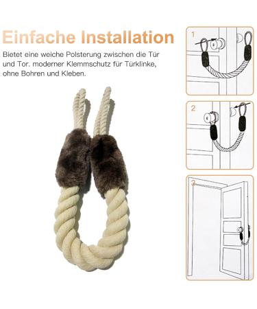 Buy Cotton Door Stopper Handle | 60cm Door Cord Clamp for Kids & Pets Protection - International Shipping Available - Buy Online on GoSupps.com