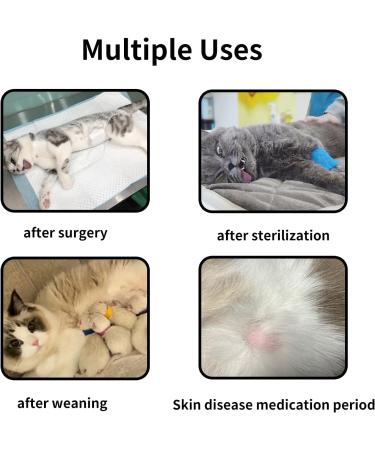 Clrybo Katzenbody | After Op Anti-Trim Cat Recovery Suit | Striped Pink | Professional Surgical Alternative for Belly Wounds & Skin Diseases - Buy Online on GoSupps.com