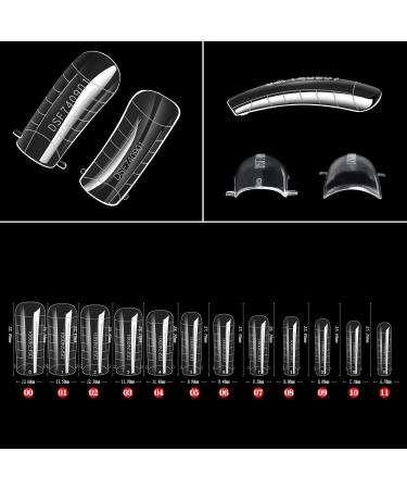 FEIlei Dual-Nail Forms Clear Nail Extension Tips Nail Gel Forms DIY Nails Manicure Tool B - Buy Online on GoSupps.com