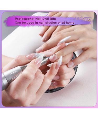30 Nail Cutter Attachments & 75 Nail Miller Grinding Sleeves - Professional Tungsten Alloy & Ceramic Bits for Gel Nails - 3/32 Inch Manicure & Pedicure Set - Buy Online on GoSupps.com