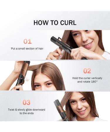 MiroPure 1-Inch Titanium Flat Iron Hair Straightener | Fast Heat-Up Dual Voltage Auto Shut-Off Professional Hair Care for Women - Buy Online on GoSupps.com