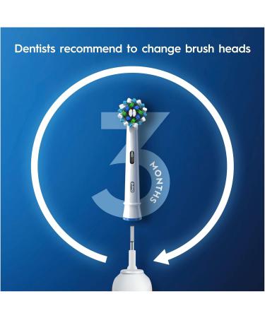Oral-B Pro 1 Electric Toothbrush with Pressure Sensor - Christmas Gift for Adults - 3D Cleaning - 2 Pin UK Plug - Blue - Buy Online on GoSupps.com