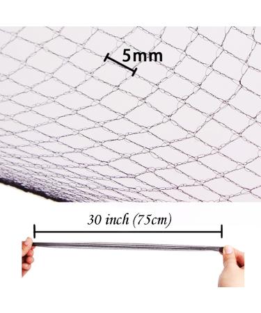 Pack of 20 Disposable Black Hair Nets - 30 Inch Elastic Edge Mesh Hairnet - Buy Online on GoSupps.com
