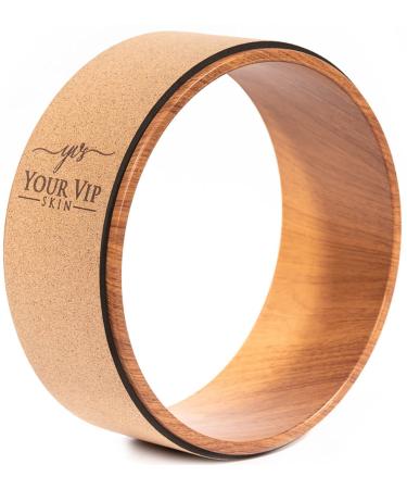 YVS - Yoga Rad Yoga Wheel Yoga Ring Yoga Rad Kork Yoga Rad Holz Yogarad Kork Yoga Wheel Cork Yoga Rad from Kork Yogarad for Yoga Pilates Gymnastics Fitness