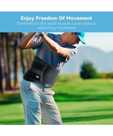 INDEEMAX Back Brace for Lower Back Pain Relief with Removable Lumbar Pad for Men and Women Breathable Back Support Belt with 7 Stays for Working Lifting sciatica Herniated Disc Small Black - Buy Online on GoSupps.com