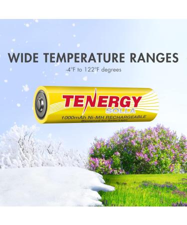 Tenergy Solla Rechargeable NiMH AA Batteries - 1000mAh Solar Batteries for Garden Lights 24 Pack UL Certified Anti-Leak Durable Outdoor Performance - Buy Online on GoSupps.com