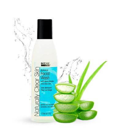 Botanical Facial Cleanser - Ultra Gentle Face Wash for Improved Complexion Infused with Alpha-Bioplex for Anti-Aging Soothing Aloe Vera for Deep Hydration 6 oz
