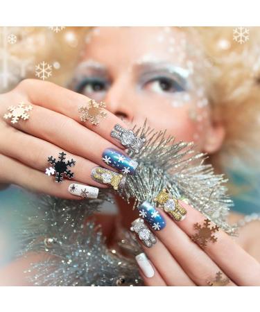 50 Pieces 3D Bear Nail Art Decoration Charms - Crystal Rhinestones for DIY Nail Design - Gold and Silver Options - Buy Online on GoSupps.com