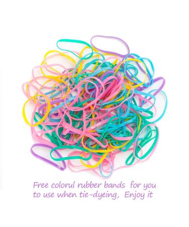 10 Pack White Cotton Scrunchies for Tie Dye Hair - Elastic Hair Ties Ponytail Holders - Party Accessories - 10 Count - Buy Online on GoSupps.com