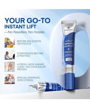 HealthyDerm Anti-Aging Skincare Bundle Instant Tightening Eye Serum + Super Vitamin C Serum Firms Smooths & Brightens Reduces Wrinkles & Eye Bags Made in USA - Buy Online on GoSupps.com