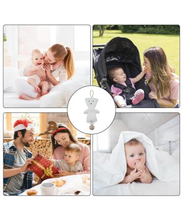 Ruwshuuk Baby Schnuller Clip | Plush Bear Pacifier Holder & Toy | Soothing Clip for Boys & Girls | International Shipping Available - Buy Online on GoSupps.com
