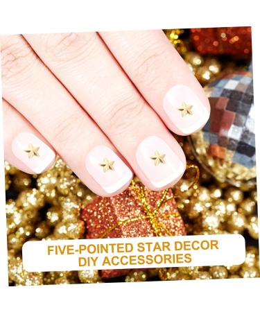 Beaupretty Fruit Double-sided five-pointed star Nail crystal rhinestones flat back star charms small rhinestones hotfix tool fruit decor Manicure Decoration Zinc alloy crafts 3d Crystal 0.1X0.5X0.5CM Golden - Buy Online on GoSupps.com