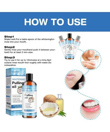 Oral Care Oil with Coconut & Peppermint - Fresh Breath Tooth Whitening & Healthy Gums | 237ml Alcohol-Free with Tongue Scraper - Buy Online on GoSupps.com