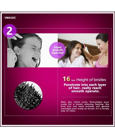 Detangling Brush - Best Brush for Tangled Hair - Wet and Dry Hair - Rose Red - Buy Online on GoSupps.com