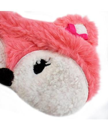 Ulife Mall Cute 3D Pink Fox Kids Eye Mask - Soft Silk Plush Cartoon Eye Cover for Girls, Boys, Women - Novelty Travel Blindfold - Buy Online on GoSupps.com