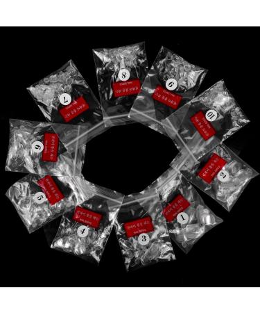 500 Pieces Artificial Toe Nails - 10 Sizes Natural Acrylic Toenails Set | Nail Art Fake Toenail Tips for Perfect Pedicure - Buy Online on GoSupps.com