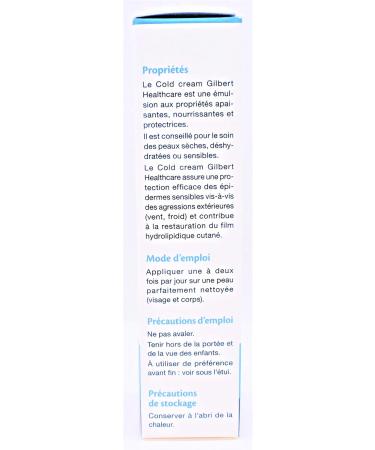 GILBERT HEALTHCARE Cold Cream Tube de 50 ml - Buy Online on GoSupps.com