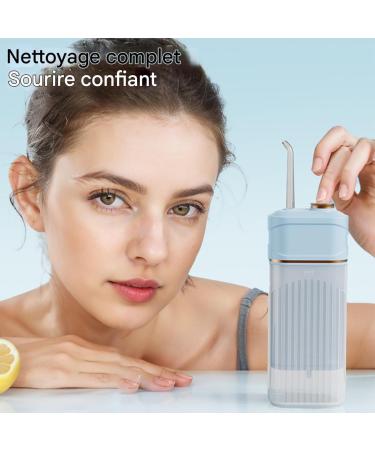  Hogvinnatil Water Flosser - 200ml Dental Cleaner with Reservoir | Cordless Dental Cleaner for Daily and Nighttime Oral Care - Buy Online on GoSupps.com