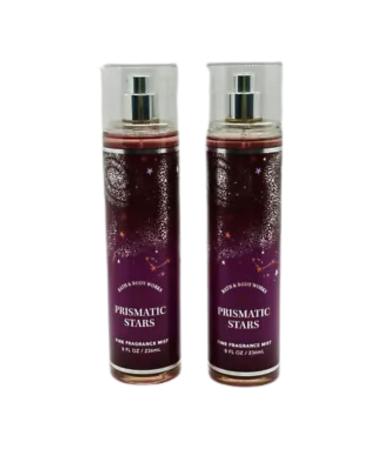 Bath & Body Works Fine Fragrance Mists Set of 2 8oz Each Bottle (Prismatic Stars)