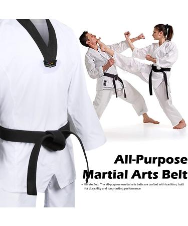 Hithop 8.6ft Soft Belt for Martial Arts - Black | Karate, Taekwondo, Judo - Buy Online on GoSupps.com