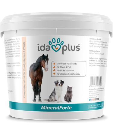 Ida Plus Mineral Forte - Essential Minerals & Vitamins for Immune System Skin Fur Bones & Claws for Horses Dogs & Cats - 2kg - International Shipping Available - Buy Online on GoSupps.com