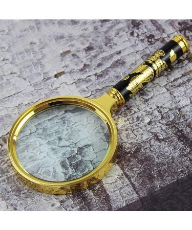 Magnifying Glasses Vision aids Magnifying Glass Handheld 10x HD Optical Reading High Magnification Stationery Office Supplies 1PCS Journey - Buy Online on GoSupps.com