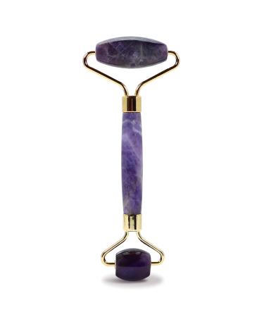 Plum Beauty Amethyst Facial Roller, helps reduce under-eye puffiness and dark circles