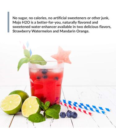 Mojo H2O Natural Water Enhancer Drops with B Vitamins and Electrolytes - Energy Support, Sugar-Free, Zero Calories - Mandarin Orange Flavor (4 pk) - Buy Online on GoSupps.com