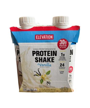Elevation High Performance Protein Shake Vanilla and Chocolate 44fl oz 1.3L (8 Bottles/2 Packs) - Buy Online on GoSupps.com
