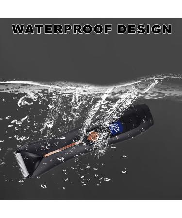 KSIAOS Groin Hair Trimmer for Men - Waterproof Electric Body Groomer with Ceramic Blades Recharge Dock | Ideal for Wet/Dry Use - Buy Online on GoSupps.com