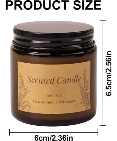 Shop Lavender & French Cade Aromatherapy Candle | Natural Soy Scented Candle for Anxiety Relief | Cozy Home Decor Gift for Women - Buy Online on GoSupps.com
