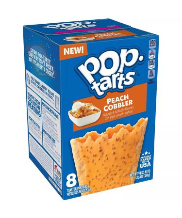 Get4Cheap Pop-Tarts Peach Cobbler Toaster Pastries - 8ct, 8 Count (Pack of 1)