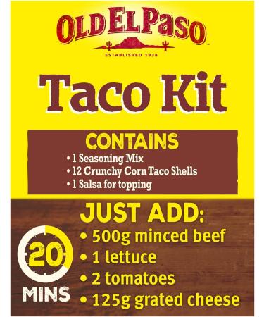 Old El Paso Taco Kit Crunchy Cheese and Paprika 308g - Buy Online on GoSupps.com