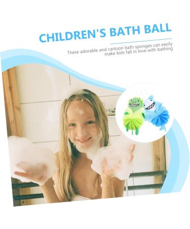 Shop Housoutil 4 Pcs Baby Loofah Body Puff - Cute Bath Sponge Balls for Kids | Perfect Shower & Cleaning Scrubber - Buy Online on GoSupps.com