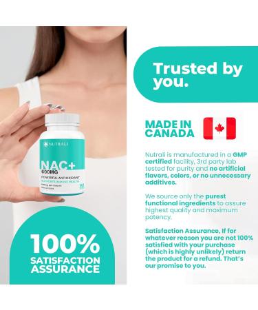 MAXIMUM POTENCY 600mg NAC Capsules (N-Acetyl-L-Cysteine) Supplement Powerful Antioxidant Glutathione Support Liver Support Vegan Gluten Free. 90 Easy to Swallow Capsules. 90 count (Pack of 1) - Buy Online on GoSupps.com
