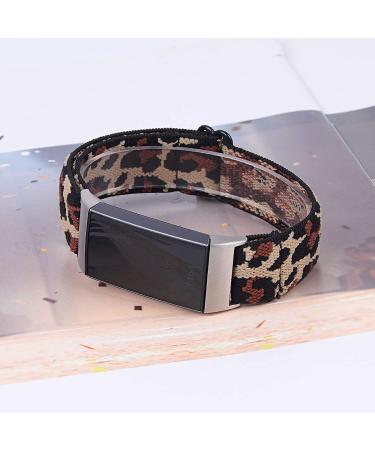 Joyozy Adjustable Elastic Bands for Fitbit Charge 3/4 - Leopard Cheetah Print - Buy Online on GoSupps.com