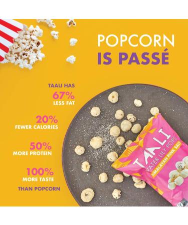 Taali Himalayan Pink Salt Water Lily Pops - Protein-Rich Roasted Snack (10-Pack) | Non GMO | Individual 0.8 oz Bags, Classic Flavor | Himalayan Pink Salt 0.8 Ounce (Pack of 10) - Buy Online on GoSupps.com