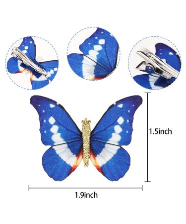 18 Glitter Butterfly Hair Clips Fashionable Snaps for Young Women | Stylish Hair Accessories - Buy Online on GoSupps.com