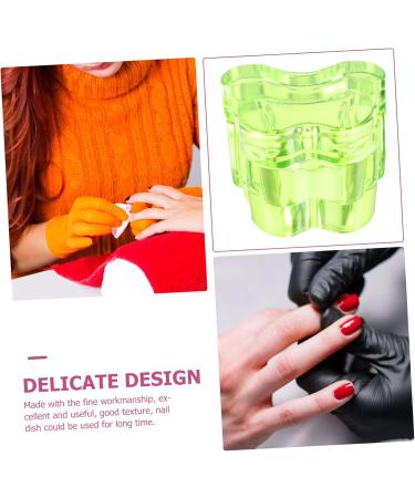 minkissy Glass Nail Cups Manicure Nail Dish Nails Dish Nail Art Dish Glass Nail Dish Nail Art Liquid Holder Dish for Acrylic Nails Professional Nail Dish Nail Supplies Crystal Glass Thicken 7x5.6cm Green - Buy Online on GoSupps.com