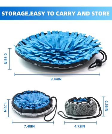 Rabbit Foraging Mat - Interactive Feed Game for Small Pets | OVMKOV 9.44 x 9.44 Snuffle Pad Bed Nosework Mat for Bunny, Hamster, Guinea Pigs, Ferrets, Chinchillas - Buy Online on GoSupps.com
