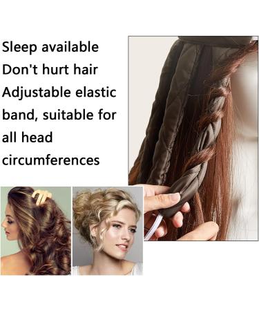 WUBAYI Heatless Curling Rod - Soft Hair Curlers for Overnight Curls - Blue Hair Rollers with Satin Bag - Buy Online on GoSupps.com