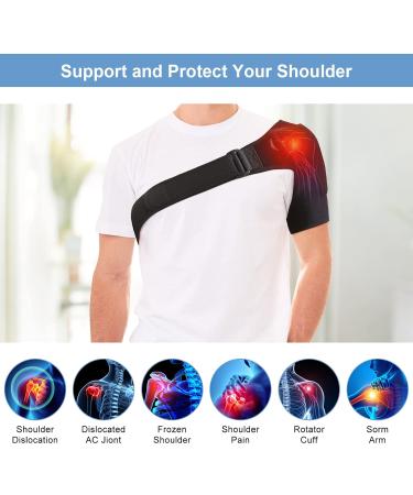  Adjustable Shoulder Brace for Pain Relief | Hot Cold Support Strap & Immobilizer for Rotator Cuff & Dislocation  - Buy Online on GoSupps.com