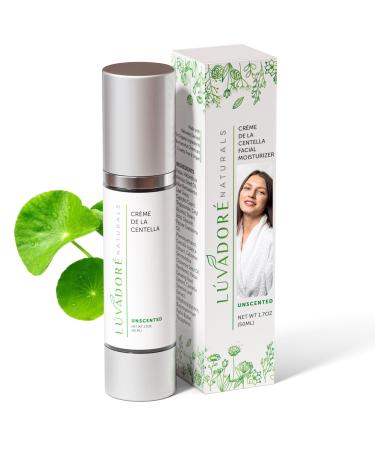 Cr me De La Centella Moisturizer Hydrating & Repairing Centella Soothing Cream with Aloe Shea Butter & Green Tea Thick Moisturizer for Face (50ml) Facial Cream - Centella