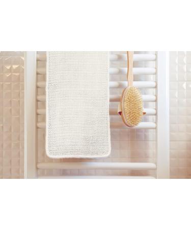 Extra Long Double-Sided Exfoliating Loofah Body Scrubber for Men & Women - Deep Clean Shower Towel - Buy Online on GoSupps.com