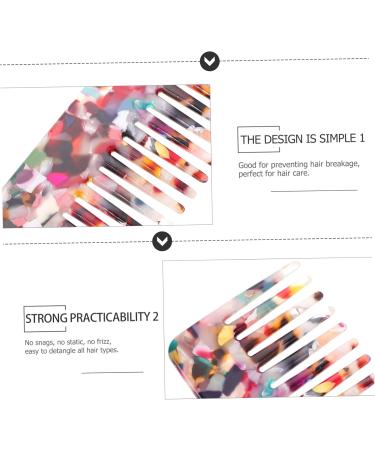 POPETPOP 1PC hair comb haircut combs cellulose combs Household Comb detangling hair brush detangling comb leopard hair teasing comb Hair Bang Comb Miss hair straightener curls plate vinegar - Buy Online on GoSupps.com