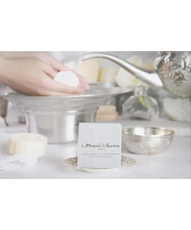La Maison des Sultans - Organic Goat's Milk and Organic Argan Oil Mask Soap - Made in France - Face and Body - Anti-Imperfections - Gentle - 99% Natural - 100g - Buy Online on GoSupps.com