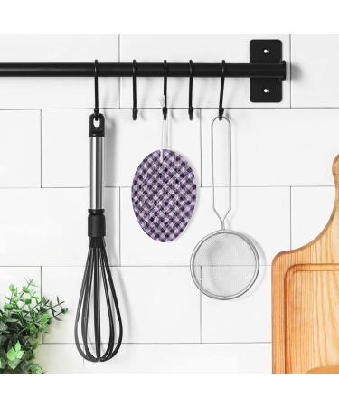 3-Pack Cleaning Kitchen Sponges Oval Purple Black Stripe Kitchen Cellulose Dishwashing Wood Pulp Cotton - Buy Online on GoSupps.com