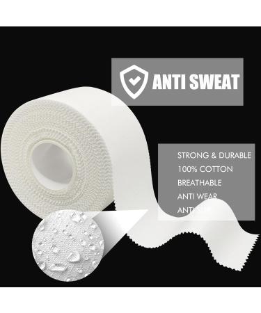 QZL Athletic Tape - 6 Rolls 100% Cotton Medical Bandage for Ankle & Wrist | Sports Grip Tape for Hockey Boxing Volleyball Football - Gen II - Buy Online on GoSupps.com