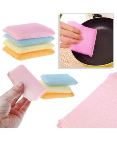 Mllepjdh 4pcs/Set Soft Sponge Scouring Pads Dish Bowl Kitchen Scrub Scrubber Pad Car Brushes Hand - Buy Online on GoSupps.com