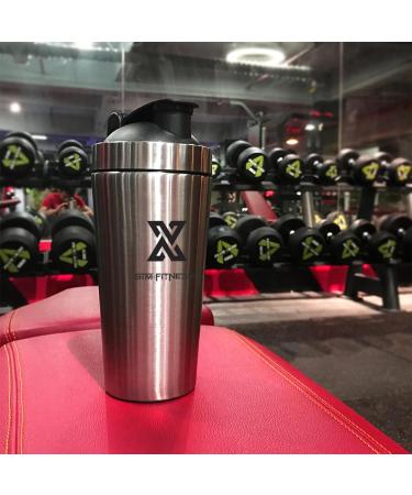 X SIM FITNESSX 700ml Stainless Steel Shaker Bottle - Perfect for Gym Yoga & Sports Mixing - Buy Online on GoSupps.com